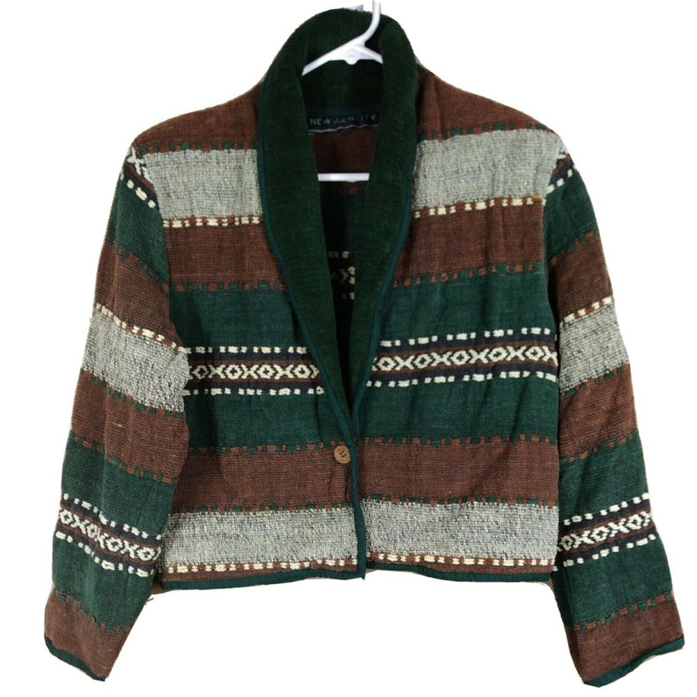 New Identity - Outdoorsy Knit Fall Cropped Jacket